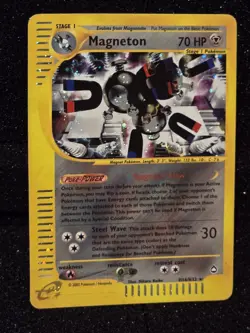Magneton Holo Rare H16/H32 Aquapolis WoTC Pokemon Card 2002 E-Reader - Image 1