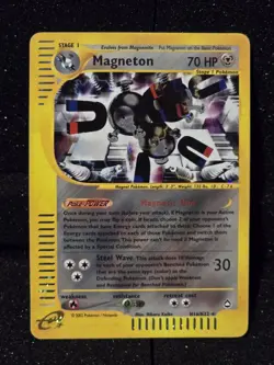 Magneton Holo Rare H16/H32 Aquapolis WoTC Pokemon Card 2002 E-Reader - Image 2