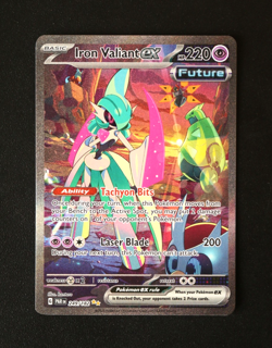 Pokemon Card TCG - Iron Valiant EX 249/182 - Paradox Rift - SIR - NM ⭐ - Image 1