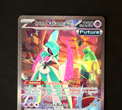 Pokemon Card TCG - Iron Valiant EX 249/182 - Paradox Rift - SIR - NM ⭐ - Image 2