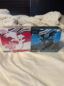 Pokemon Scarlet And Violet Black Bolt And White Flare Elite Trainer Boxes Sealed - Image 1