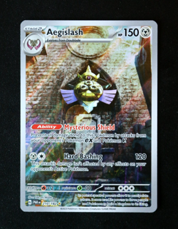 Pokemon Card TCG - Aegislash 210/182 - Paradox Rift - Illustration Rare - NM ⭐ - Image 1