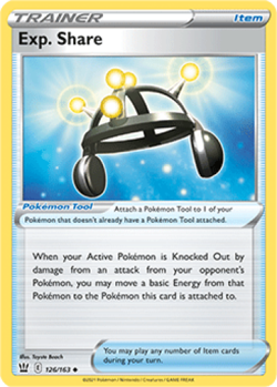 1x Exp. Share 126/163 Battle Styles Pokemon TCG Card NM - Image 1