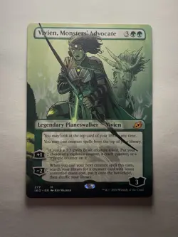 MTG Vivien, Monsters' Advocate IKO #277Borderless NM - Ikoria Lair of Behemoths - Image 1