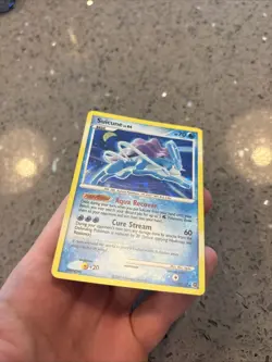 🔥 Pokemon SUICUNE Secret Wonders HOLO RARE Cracked Ice Foil Edition 19/132 - Image 5