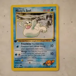 Pokemon Card TCG Misty’s Seel 91/132 Gym Challenge 1st Edition Lightly Played - Image 1