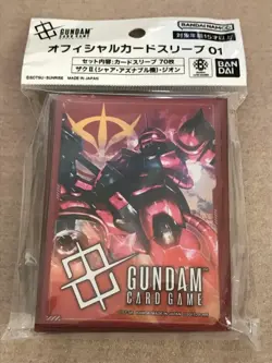 Char's Zaku Zeon Gundam Card Game Official Japanese 70 Sleeves GA1 New F/S - Image 1