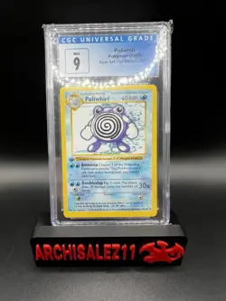 Poliwhirl Shadowless 1st Edition Card Base Set CGC 9 1999 - Image 1