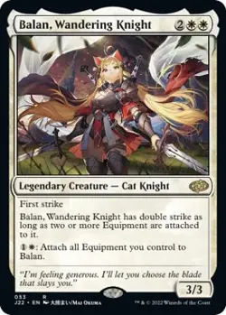 MTG Balan, Wandering Knight [Jumpstart 2022] Near Mint Magic - Image 1