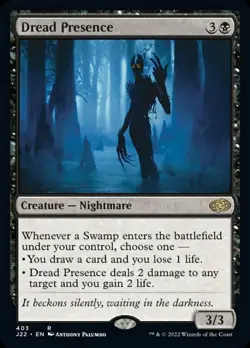MTG Dread Presence [Jumpstart 2022] Near Mint Magic - Image 1