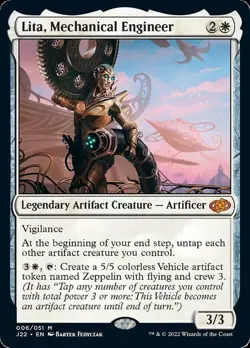 MTG Lita, Mechanical Engineer [Jumpstart 2022] Near Mint Magic - Image 1