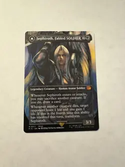 Sephiroth, Fabled SOLDIER / Sephiroth, One-Winged Angel (reg) x1 - MTG FIN #317 - Image 2