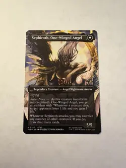 Sephiroth, Fabled SOLDIER / Sephiroth, One-Winged Angel (reg) x1 - MTG FIN #317 - Image 3