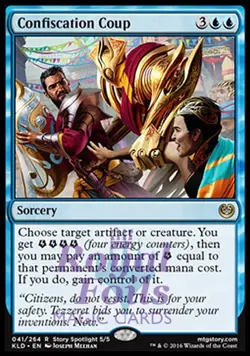 Confiscation Coup 2x FOIL KLD MTG Kaladesh Rare MINT blue - Image 1