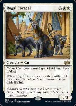 MTG Regal Caracal [Jumpstart 2022] Near Mint Magic - Image 1