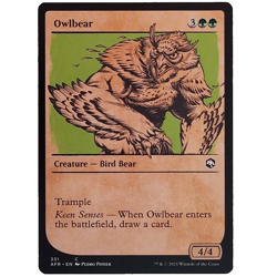 x4 Owlbear (Showcase) AFR MTG M/NM Playset Common Green Creature Bird Bear TCG - Image 1