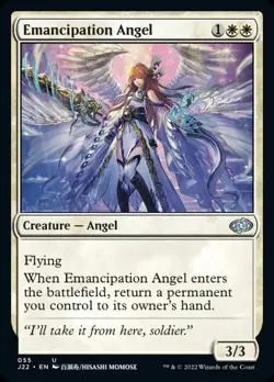 MTG Emancipation Angel [Jumpstart 2022] Near Mint Magic - Image 1