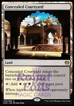 Concealed Courtyard 1x FOIL KLD MTG Kaladesh Rare MINT white black land - Image 1