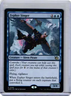 MTG Magic the Gathering Zephyr Singer (86/481) March of the Machine NM - Image 1