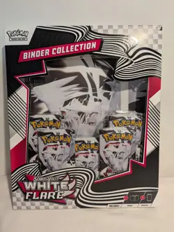 Pokemon White Flare Binder Collection Brand New Sealed In Hand - Image 1