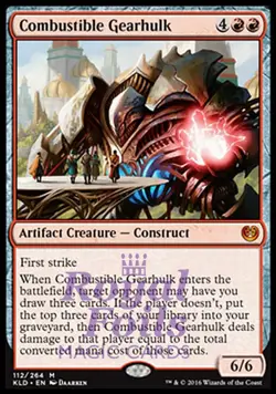 Combustible Gearhulk 1x FOIL KLD MTG Kaladesh Mythic MINT red artifact - Image 1