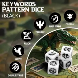 48 Pieces Abilities Keywords Counter Dice MTG 1/+1 Counters Bulk... - Image 3