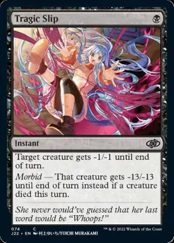 MTG Tragic Slip [Jumpstart 2022] Near Mint Magic - Image 1