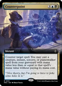 Counterpoint (Extended Art) - Near Mint MTG Commander: Murders at Karlov Manor - Image 1