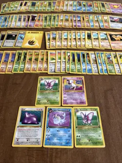 Pokemon Bulk Wotc 107 Card Vintage Lot 1st Edition Rare Shadowless - A - Image 1