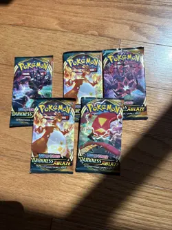 Pokemon Sword and Shield Darkness Ablaze Booster Pack Random Artwork, Sealed - Image 1