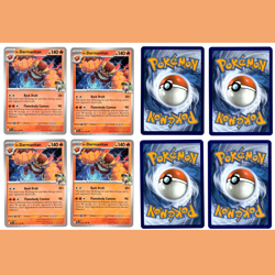 x4 N's Darmanitan 027/159 Uncommon Playset Pokemon SV09 Journey Together NM 4x - Image 1