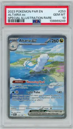 2023 Pokemon Paradox Rift Altaria EX #253 Special Illustration Rare PSA 10 - Image 1