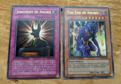 1996 Yu-Gi-Oh YuGiOh Holo Cards Judgement of Anubis & The End of Anubis - Image 3
