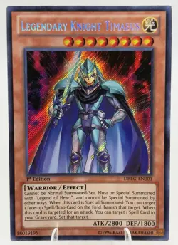 Yugioh 2014 Legendary Knight Timaeus SCR 1st Ed. DRLG-EN001 HOLO - Image 1