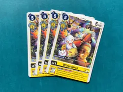 Wizardmon BT18-036 Playset Special Booster 2.0 2.5 Digimon Card Game x4 - Image 1