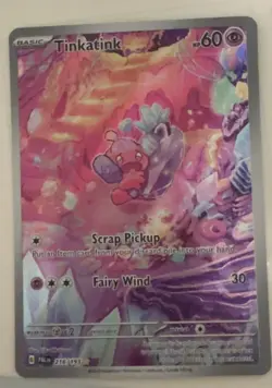 Tinkatink Pokemon Card 216/193 Holo Rare Scarlet & Violet 151 Series - Image 1