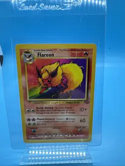 Flareon 19/64 1st Edition Played Jungle Set 1999 Pokemon Card Non-Holo Rare - Image 1
