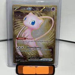 Pokemon 151 Gold Mew EX 205/165 UPC Promo English Metal Card - Image 1