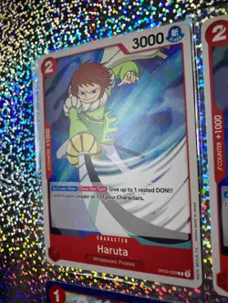One Piece Card Game Pillars of Strength: OP03-009 Haruta; OP03-020 Striker - Image 4