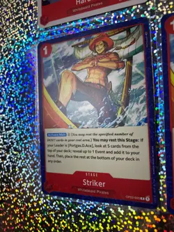 One Piece Card Game Pillars of Strength: OP03-009 Haruta; OP03-020 Striker - Image 5