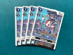 Infermon BT17-055 Playset Secret Crisis Digimon Card Game x4 - Image 1