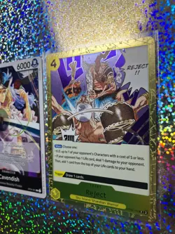 One Piece Card Game Foil: OP04-081 Cavendish; OP06-116 Reject; OP04-082 Kyros - Image 3