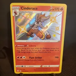 Cinderace SV017/SV122 Shining Fates: Shiny Vault NM Pokemon TCG Card - Image 1