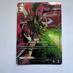 Aegis Gundam ST04-006 LR+ Alt Art Gundam Card Game SEED Strike - Image 1