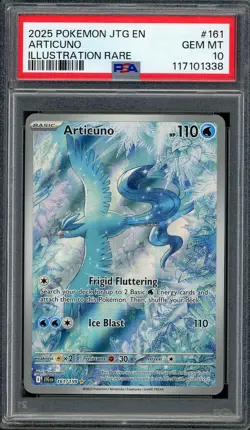 PSA 10 Articuno (Illustration Rare) Journey Together 161/159 Pokemon Card B11 - Image 1