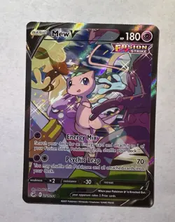 Pokemon TCG Fusion Strike Mew v Holo Alternative Art Ultra Rare Card 251/264 NM - Image 1
