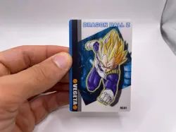 Super Saiyan Vegeta No.61 Dragon Ball Plastic Gummy Card Japanese Bandai 2004 - Image 1