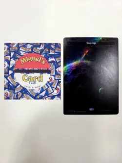 Swamp (242) FOIL Unfinity NM Land Basic Land MAGIC THE GATHERING CARD! - Image 2