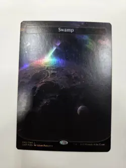 Swamp (242) FOIL Unfinity NM Land Basic Land MAGIC THE GATHERING CARD! - Image 3