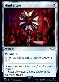 MTG Mind Stone (244) [Warhammer 40,000] Near Mint Magic - Image 1